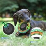 wodifer Dog Toys for Aggressive Chewers Large Medium Breed, Indestructible Squeaky Dog Chew Toys, Tough Nylon Rubber Interactive Dog Toys to Keep Them Busy