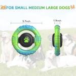 wodifer Dog Toys for Aggressive Chewers Large Medium Breed, Indestructible Squeaky Dog Chew Toys, Tough Nylon Rubber Interactive Dog Toys to Keep Them Busy