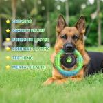 wodifer Dog Toys for Aggressive Chewers Large Medium Breed, Indestructible Squeaky Dog Chew Toys, Tough Nylon Rubber Interactive Dog Toys to Keep Them Busy