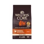 Wellness CORE Adult Dry Dog Food, Grain Free Kibble, Natural, High Protein, Turkey and Chicken Recipe, 4 lb Bag