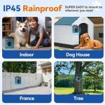Anti Barking Device for Dogs, 50FT Rechargeable Ultrasonic Dog Bark Control Devices with 4 Modes Stop Neighbors Dogs Barking Waterproof Bark Deterrent Box, Dog Barking Silencer Safe for Outdoor Indoor