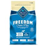Blue Buffalo Freedom Grain-Free Dry Dog Food, Complete & Balanced Nutrition for Adult Dogs, Made in the USA with Natural Ingredients, Chicken & Potatoes, 11-lb Bag