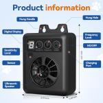 Anti Barking Device for Dogs, 50FT Rechargeable Ultrasonic Dog Bark Control Devices with 4 Modes Stop Neighbors Dogs Barking Waterproof Bark Deterrent Box, Dog Barking Silencer Safe for Outdoor Indoor