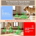 Qraxond Interactive Dog Toys Dog Soccer Ball to Keep Them Busy,Durable Automatic Moving Jumping Dog Balls with Straps for Small/Medium/Large Dogs, USB Rechargeable,Not for Aggressive Chewers