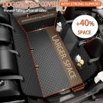 Chilino Back Seat Extender for Dogs - Large Space, Waterproof Dog Car Seat Cover for Back Seat with Hard Bottom Holds 420lbs, Upgraded Material Waterproof Pet Car Bed Dog Hammock for Car, SUV,Truck