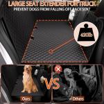 Chilino Back Seat Extender for Dogs - Large Space, Waterproof Dog Car Seat Cover for Back Seat with Hard Bottom Holds 420lbs, Upgraded Material Waterproof Pet Car Bed Dog Hammock for Car, SUV,Truck