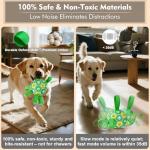 Qraxond Interactive Dog Toys Dog Soccer Ball to Keep Them Busy,Durable Automatic Moving Jumping Dog Balls with Straps for Small/Medium/Large Dogs, USB Rechargeable,Not for Aggressive Chewers