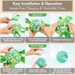 Qraxond Interactive Dog Toys Dog Soccer Ball to Keep Them Busy,Durable Automatic Moving Jumping Dog Balls with Straps for Small/Medium/Large Dogs, USB Rechargeable,Not for Aggressive Chewers