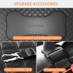 Sixheels Dog Car Seat Cover Back Seats Protector, Backseat Extender Hard Bottom Rear Seat Pet Cover for Dogs, Waterproof Carseat Covers Dog Hammock Travel Accessories for Car,SUV,Truck