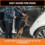 YoGi Prime Half Hammock Dog Seat Cover for Back Seat - Waterproof Half Backseat Dog Cover, Space Saving Split Seat Design, Universal Fit & Heavy Duty Pet Restraint