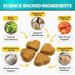 Flea and Tick Prevention for Dogs - No Harsh Chemicals - Natural Answer to Collars, Drops, Sprays - Dog Flea and Tick Treatment - Oral Chewables with Neem, Coconut, Salmon Oil - 120 Soft Duck Chews