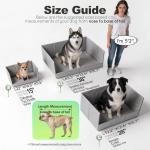 HQ4US 4LEGS Dog Grass Pad with Tray Foldable Dog Litter Box High Walls, Odor Free Artificial Grass for Dogs Potty, Pee Pad Holder, Seamless, No Assembly, Waterproof, Easy Clean, Portable for Travel