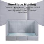 HQ4US 4LEGS Dog Grass Pad with Tray Foldable Dog Litter Box High Walls, Odor Free Artificial Grass for Dogs Potty, Pee Pad Holder, Seamless, No Assembly, Waterproof, Easy Clean, Portable for Travel