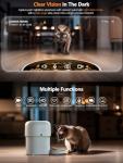 Automatic Cat Feeder with Camera - 5G WiFi Auto Cat Food Dispenser, 1080P HD Video with Night Vision, 1-15 Meals, 1-99 Portions, 2-Way Audio, Keeps Food Fresh, Timed Pet Feeder Also for Dogs