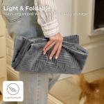 Bedsure Waterproof Couch Cover for Dogs Washable - Waterproof Blanket for Large Dogs Couch Sofa Bed Cozy, Lightweight Furniture Protector for Pet Cat Quick Drying, Ash Grey, 52x82IN