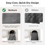 Bedsure Waterproof Couch Cover for Dogs Washable - Waterproof Blanket for Large Dogs Couch Sofa Bed Cozy, Lightweight Furniture Protector for Pet Cat Quick Drying, Ash Grey, 52x82IN