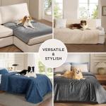 Bedsure Waterproof Couch Cover for Dogs Washable - Waterproof Blanket for Large Dogs Couch Sofa Bed Cozy, Lightweight Furniture Protector for Pet Cat Quick Drying, Ash Grey, 52x82IN