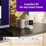 Roku Indoor Camera - Home Security - 1-Pack - Wired Security Camera & Pet Monitor with 1080p HD Color Night Vision, Works with Alexa & Google, Motion & Sound Detection, WDR & WiFi 6