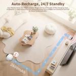 Honey Tour 1080P Pet Camera Robot: Indoor Movable Home Security Camera with App Control, Night Vision, 2-Way Talk, Motion Detection, SD Card Storage, Smart Pet Cam for Cat/Dog/Baby/Elderly Monitor