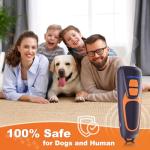 Honey Paws Dog Bark Deterrent Devices, Ultrasonic Anti Barking Device for Dogs, Up to 50FT Long Range Rechargeable Bark Control Safe for Dogs & Human Portable Indoor Outdoor (B0GTY9VT33, Black)