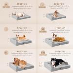 Memory Foam Dog Bed for Medium Dogs, Waterproof