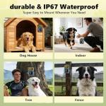 DJNFGQ Anti Barking Device for Dogs, Rechargeable Ultrasonic Dog Control Devices, Auto Bark Deterrent Devices with 3 Modes,33FT Silencer Sonic Barking Deterrent Indoor/Outdoor Safe for Dog & People