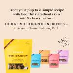 Bocce's Bakery Oven Baked PB & Banana Recipe Treats for Dogs, Wheat-Free Everyday Dog Treats, Real Ingredients, Baked in The USA, Natural Soft & Chewy Cookies, Peanut Butter & Banana, 6 oz