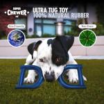 SuperChewer Tough Tug Pull Toy | Lifetime Replacement | Strong Natural Rubber | Interactive Tug-of-War Toy for Dogs | Ultra Durable Chew Toys for Aggressive Chewers | For Medium & Large Breeds