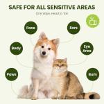 Hypoallergenic Pet Wipes for Dogs & Cats – Quick Clean & Deodorize Paws, Butt, Eyes, Ears, Face & Fur | Daily Grooming After Walks and Between Baths | Extra Large & Thick | Coconut Scented, 400 Count