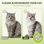 Hypoallergenic Pet Wipes for Dogs & Cats – Quick Clean & Deodorize Paws, Butt, Eyes, Ears, Face & Fur | Daily Grooming After Walks and Between Baths | Extra Large & Thick | Coconut Scented, 400 Count