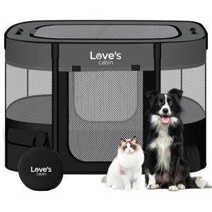 Portable Dog Playpen Tent for Indoor/Outdoor Use