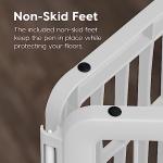 IRIS USA 34" Exercise 8-Panel Pet Playpen with Door, Dog Playpen, Puppy Playpen, Small Medium Large Dogs, Keep Pets Secure, Easy Assemble, Rust-Free, Heavy-Duty Molded Plastic, Customizable, White