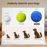 Invengo Interactive Dog Ball, Automatic Rolling Dog Toys with 3 Play Modes, E-TPU Material Dog Balls, IP65 Waterproof Interactive Dog Toys for Medium Dogs(Blue)