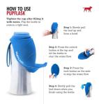 PupFlask Large Dog Water Bottle | 27 or 40 OZ Stainless Steel | Convenient Dog Drink Dispenser | Puppy Travel Water Bowl | Portable Pet Hydration Bottle | Leak Proof | Perfect Size For All Breeds