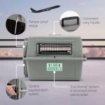 Petmate Sky Kennel For Air and Travel Airline Compliant Dog Crate for Smaller Dog Breeds or Pets up to 15 lbs, Heavy Duty Dog Kennel, Made in the USA- 21" L