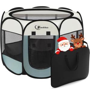 Portable Indoor/Outdoor Playpen for Dogs and Cats