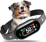 Dog Bark Collar for Small Medium Large Dogs 10-100lbs, Automatic Bark Device with Anti-False Trigger & Bark Count Tracking, 4 Training Modes and 8 Sensitivity to Effectively Stop Barking, Black
