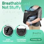 YUDODO Dog Front Backpack Carrier 5-15 lbs, Soft Breathable Pet Front Facing Carrier with Adjustable Straps, Multi-Pocket Design, for Small Dogs & Cats (with Detachable Sling Pouch - Black)