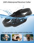 Dog Shock Collar with Remote Control for Dogs 10–120lbs, IPX7 Waterproof Dog Training Collar with Security Lock, 4 Safe Training Modes, Rechargeable Long Battery Life for Small Medium Large Dogs Gry
