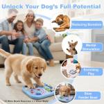 Dog Puzzle Toys for Smart Dogs, Cognitive Dog Toys & Interactive Enrichment Puzzle Feeder, Squeaky Treat Dispenser for Mental Stimulation & IQ Training to Keep Them Busy, for Small Medium Dogs
