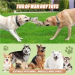 Drmstow Large Squeaky Dog Toys for Aggressive Chewers,Interactive Tug of War Puppy Toys with Pull Rope,Tough Plush Pet Dog Chew Toys for Small, Medium and Big Dogs