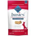 Blue Buffalo Basics Crunchy Dog Biscuits for Skin & Stomach Care, Limited Ingredient Diet Dog Treats, Salmon & Potato Recipe, 6-oz. Bag