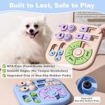Dog Puzzle Toys for Smart Dogs, Cognitive Dog Toys & Interactive Enrichment Puzzle Feeder, Squeaky Treat Dispenser for Mental Stimulation & IQ Training to Keep Them Busy, for Small Medium Dogs