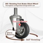 Snuowu 48 Inch Heavy Duty Dog Crate with Wheels，Indestructible Escape-Proof Dog Cage for Large Dogs, Extra Large XL XXL Indestructible Dog Crate with Removable Tray.