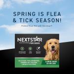 NEXTSTAR Flea and Tick Prevention for Dogs, Repellent & Control, Fast Acting Waterproof Topical Drops, Flea and Tick Prevention for Large Dogs, 1 Monthly Dose