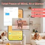 Automatic Cat Feeder with Camera - 5G WiFi Cat Food Dispenser with Night Vision, 7L Dog Feeder Automatic, 1-15 Meals, 1-99 Portions, 2-Way Audio, Jam Free, 10s Voice Recording, Timed Auto Pet Feeder