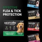 NEXTSTAR Flea and Tick Prevention for Dogs, Repellent & Control, Fast Acting Waterproof Topical Drops, Flea and Tick Prevention for Large Dogs, 1 Monthly Dose