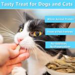 JADINGSFARM Minnows - 4 oz Freeze Dried Minnows for Cats & Dogs - 100% Natural Premium Cat Treat, Dog Treat (4 oz)