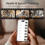 Centvicam Automatic Cat Feeder with Movable Camera: 5G WiFi Automatic Dog Feeder with Laser Pointer,Cat Food Dispenser with Night Vision for Multiple Pet, Detachable for Easy Clean -24 Cup -6L Storage