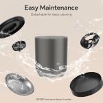 Centvicam Automatic Cat Feeder with Movable Camera: 5G WiFi Automatic Dog Feeder with Laser Pointer,Cat Food Dispenser with Night Vision for Multiple Pet, Detachable for Easy Clean -24 Cup -6L Storage